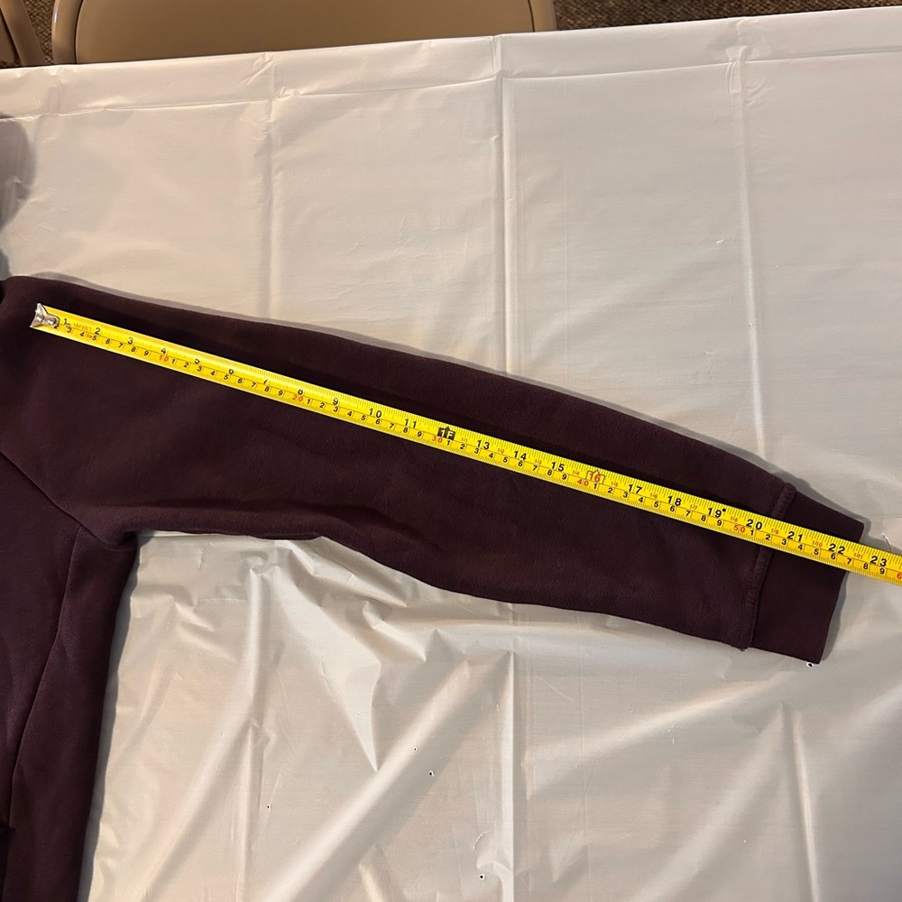 NIKE Womens LG Long Sleeve Hoodie Pullover Purple Silver Accents Funnel Neck - Picture 9 of 11